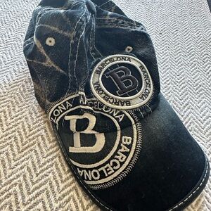 Robin Ruth Black Baseball Cap with White Logo